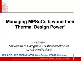 Managing MPSoCs beyond their Thermal Design Power *