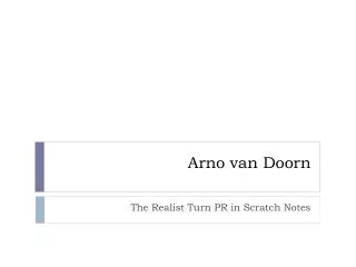 Arno van Doorn
