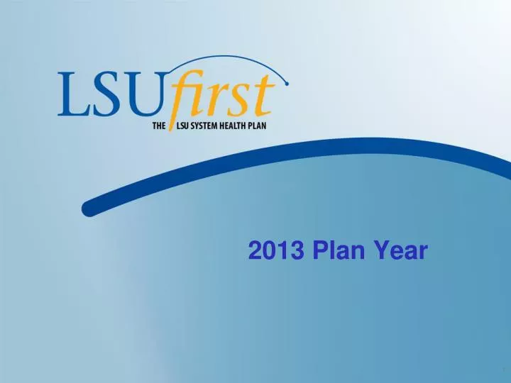 2013 plan year
