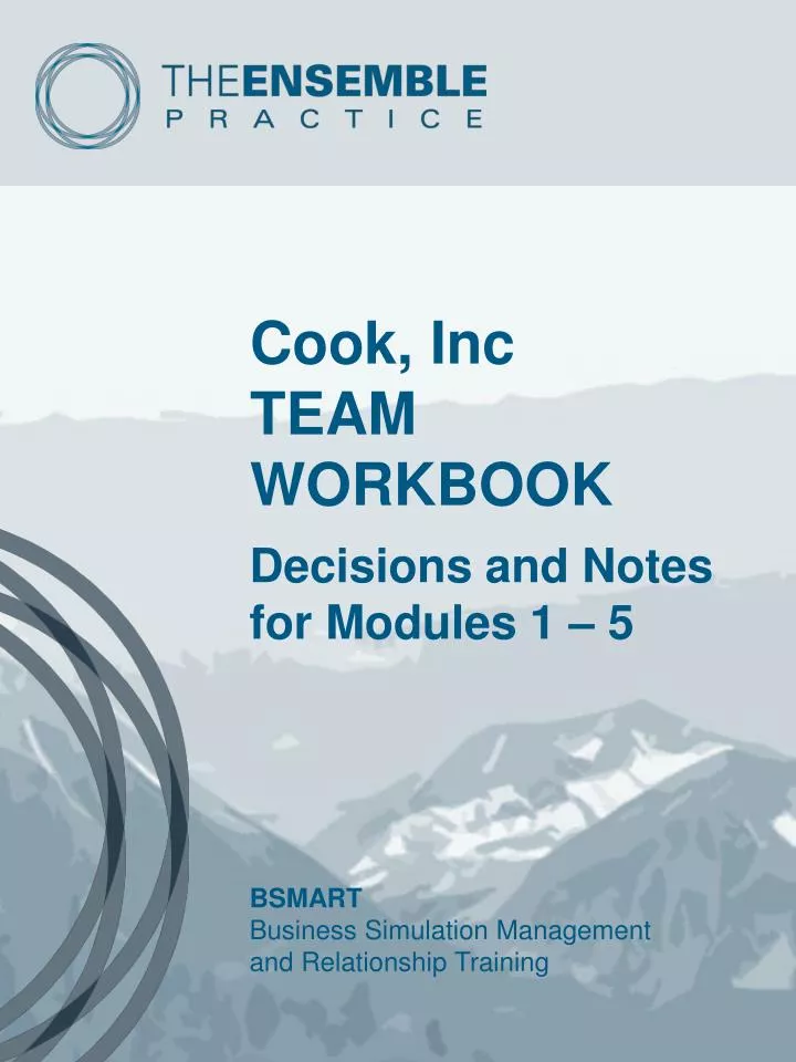 cook inc team workbook