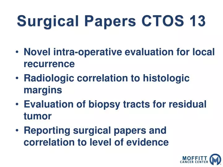 surgical papers ctos 13
