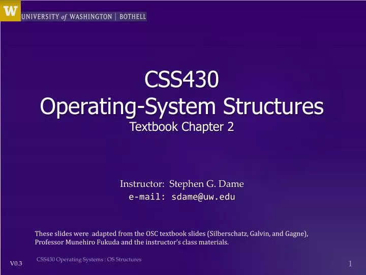 css430 operating system structures textbook chapter 2