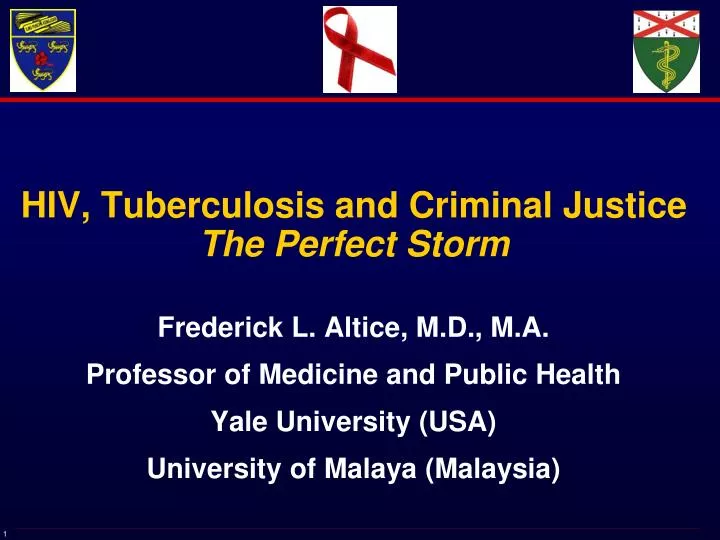 hiv tuberculosis and criminal justice the perfect storm