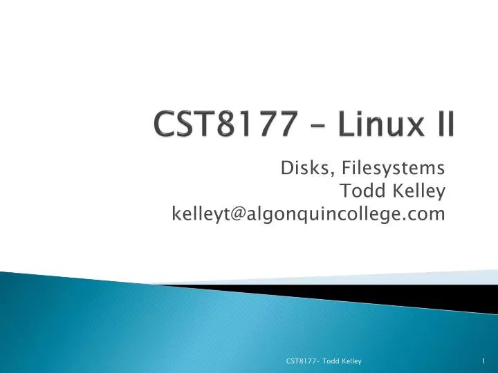cst8177 linux ii