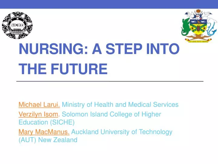 nursing a step into the future