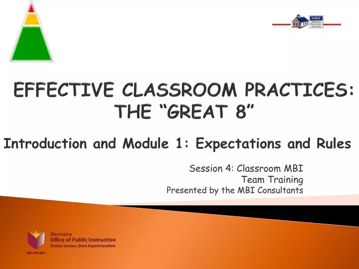 effective classroom practices the great 8