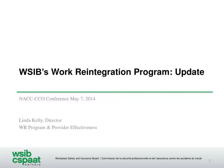 wsib s work reintegration program update