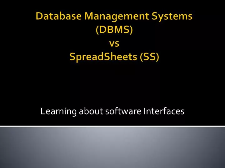 learning about software interfaces