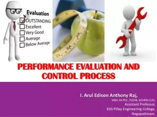 PERFORMANCE EVALUATION AND CONTROL PROCESS