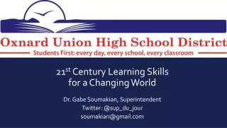 21 st Century Learning Skills for a Changing World