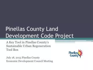 Pinellas County Land Development Code Project