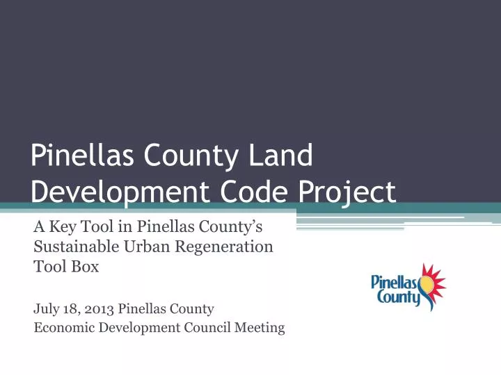 pinellas county land development code project