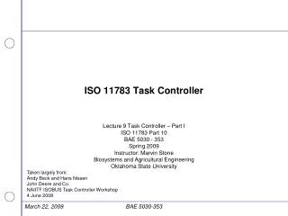 ISO 11783 Task Controller