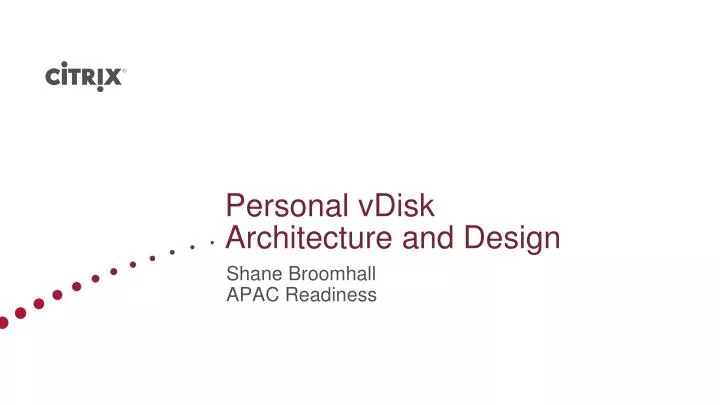 personal vdisk architecture and design