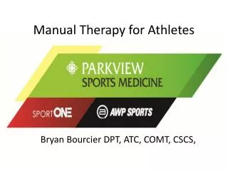 Manual Therapy for Athletes