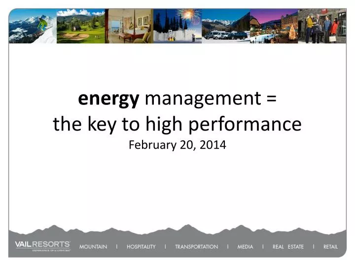 energy management the key to high performance february 20 2014