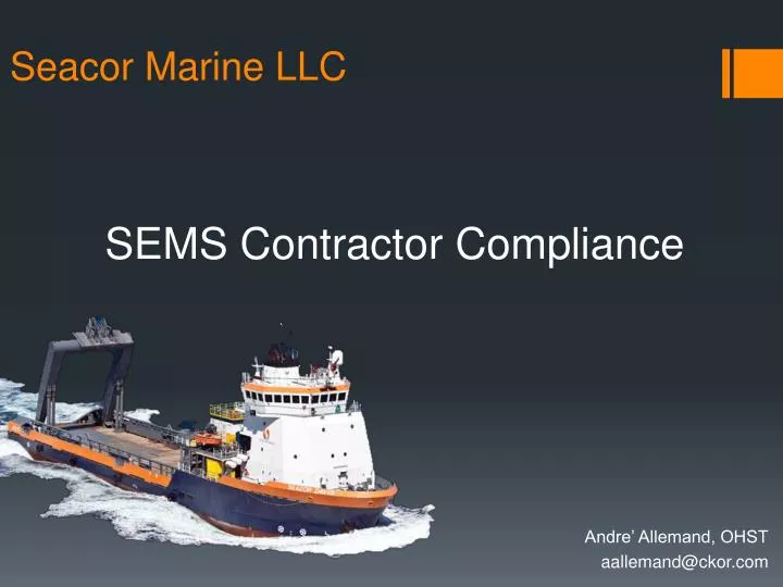 sems contractor compliance