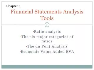 Financial Statements Analysis Tools