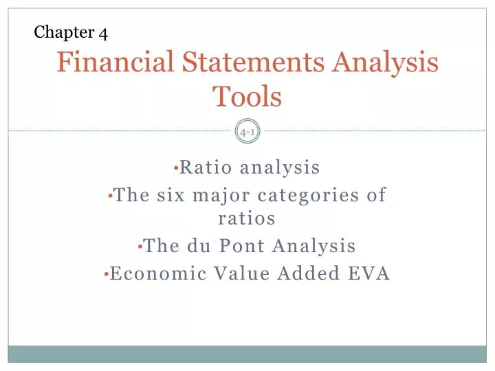 financial statements analysis tools