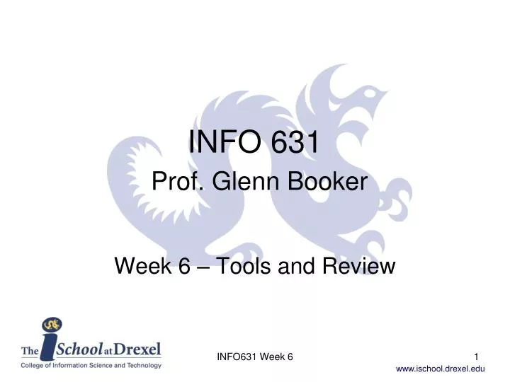 info 631 prof glenn booker