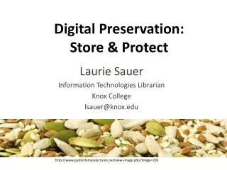 Digital Preservation: Store &amp; Protect