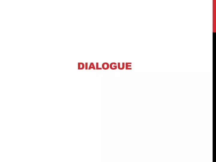 dialogue