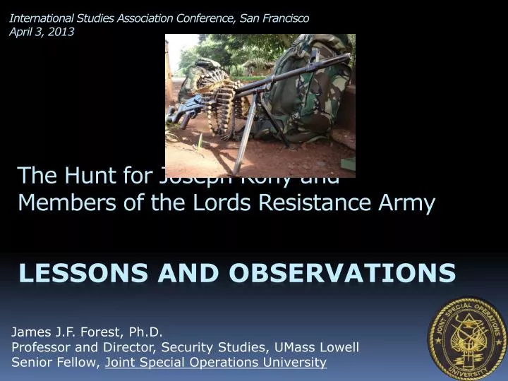 the hunt for joseph kony and members of the lords resistance army