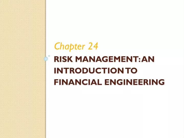 risk management an introduction to financial engineering