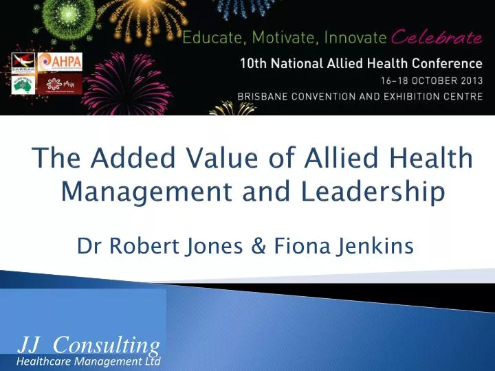 the added value of allied health management and leadership