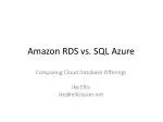 PPT - Azure vs. AWS PowerPoint Presentation, free download - ID:7328763