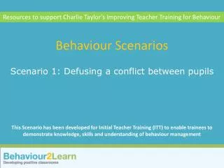 behaviour scenarios