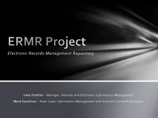 ERMR Project