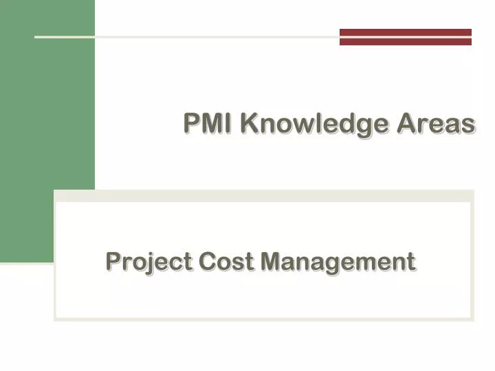 project cost management