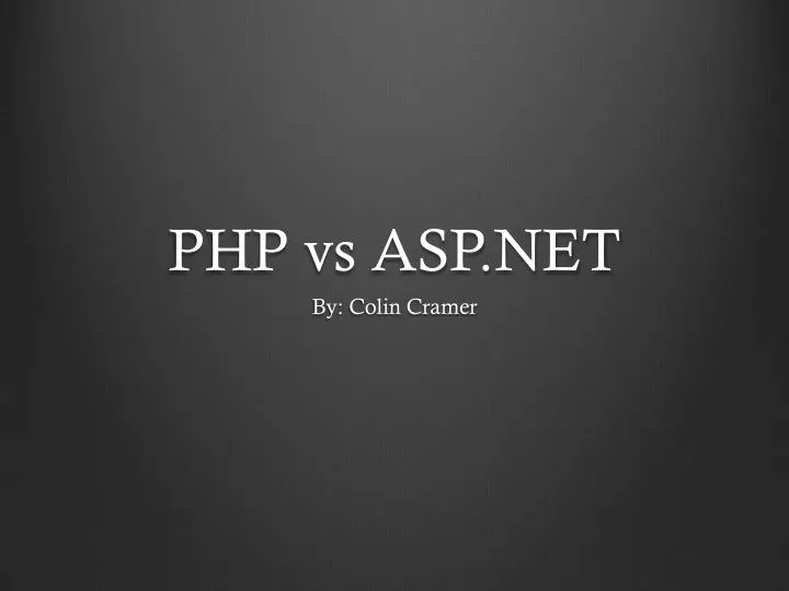 php vs asp net