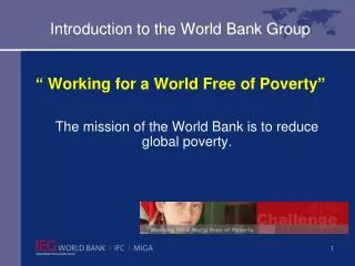 Introduction to the World Bank Group