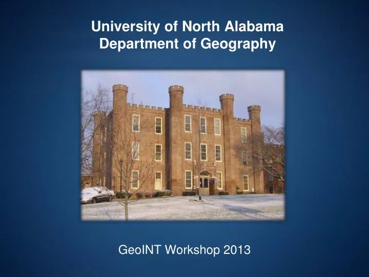 university of north alabama department of geography