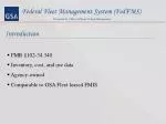 Federal Fleet Management System (FedFMS) - slide 1