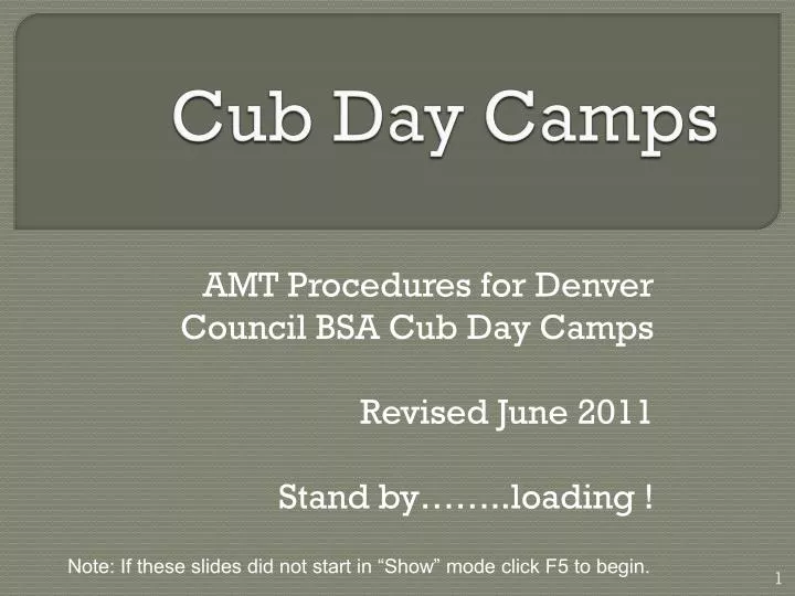 cub day camps