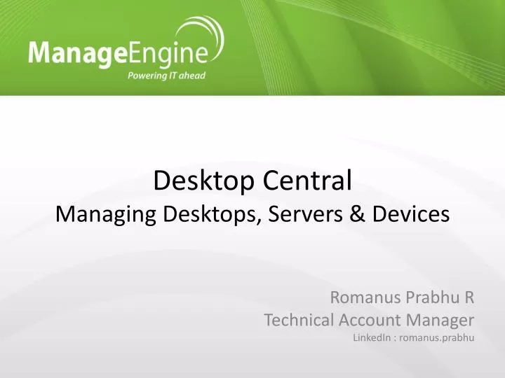 desktop central managing desktops servers devices