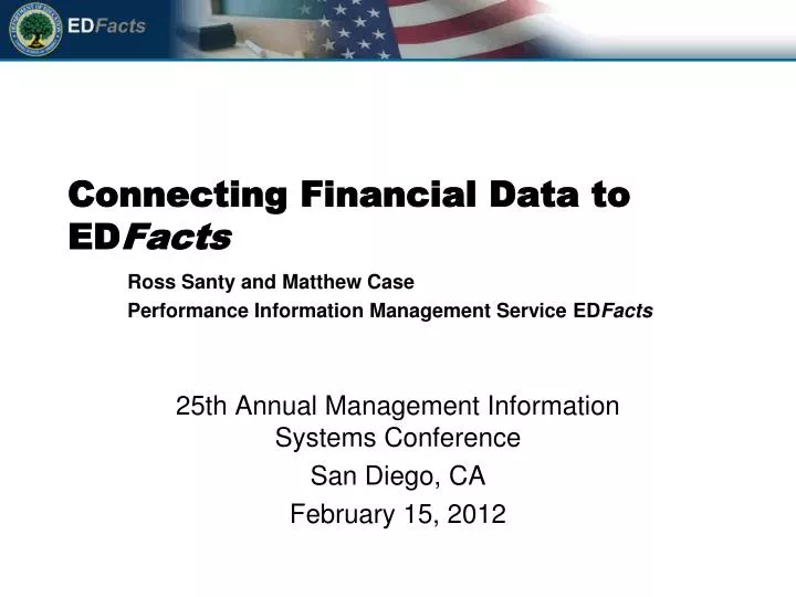 connecting financial data to ed facts