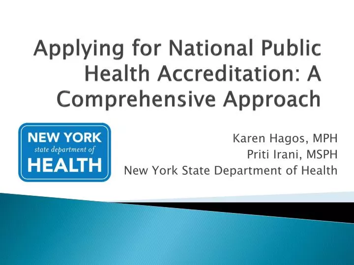 applying for national public health accreditation a comprehensive approach