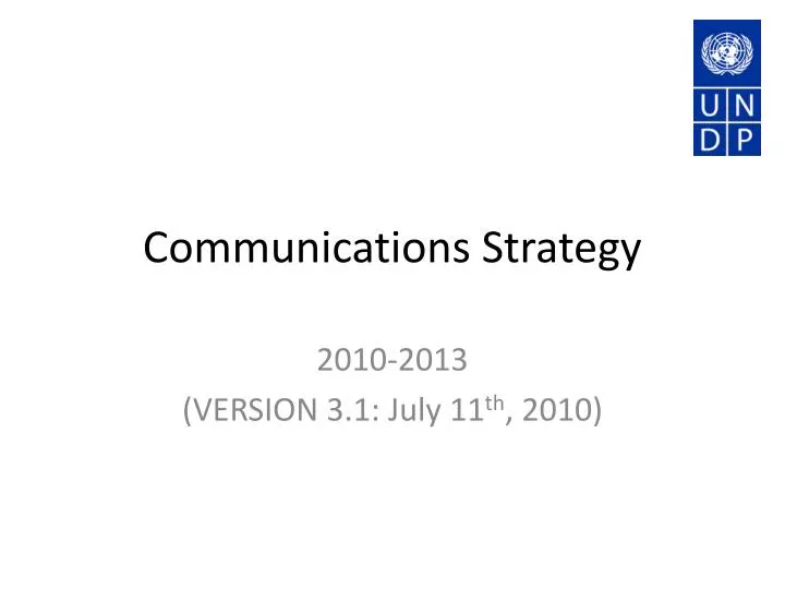 communications strategy