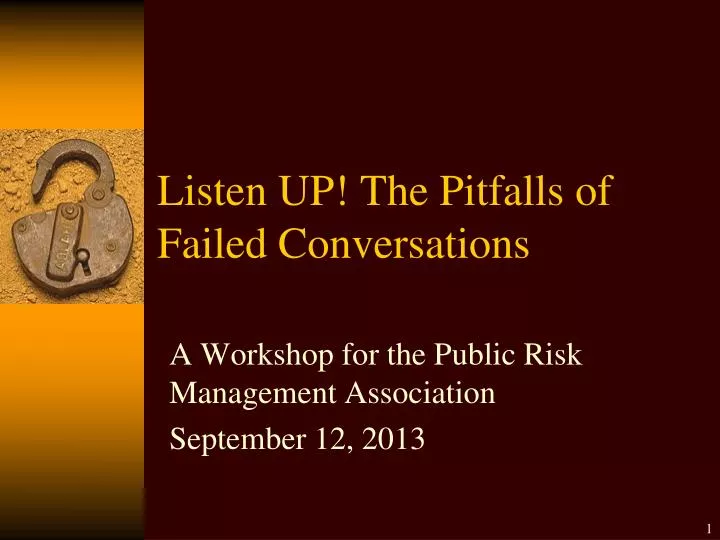 listen up the pitfalls of failed conversations