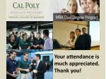 Your attendance is much appreciated. Thank you! - slide 1