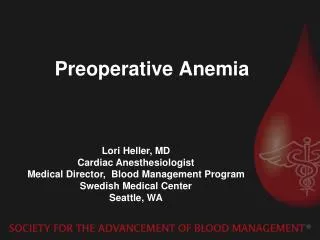 Preoperative Anemia