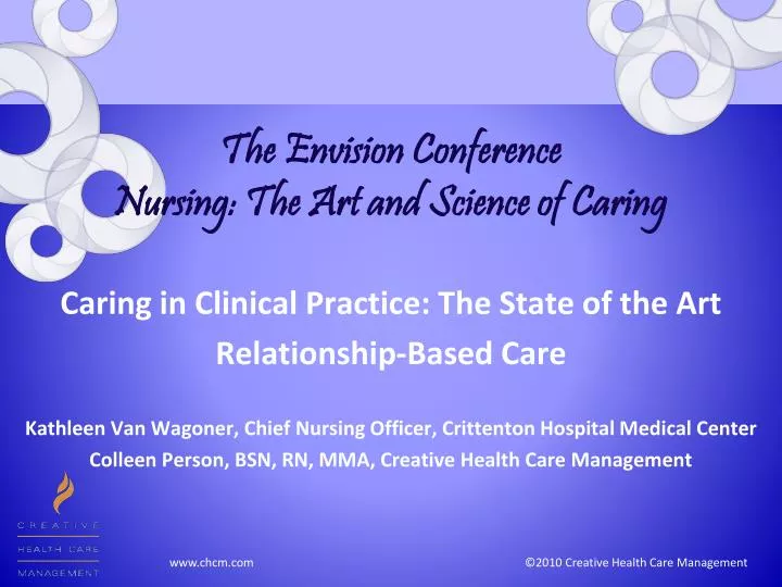 the envision conference nursing the art and science of caring