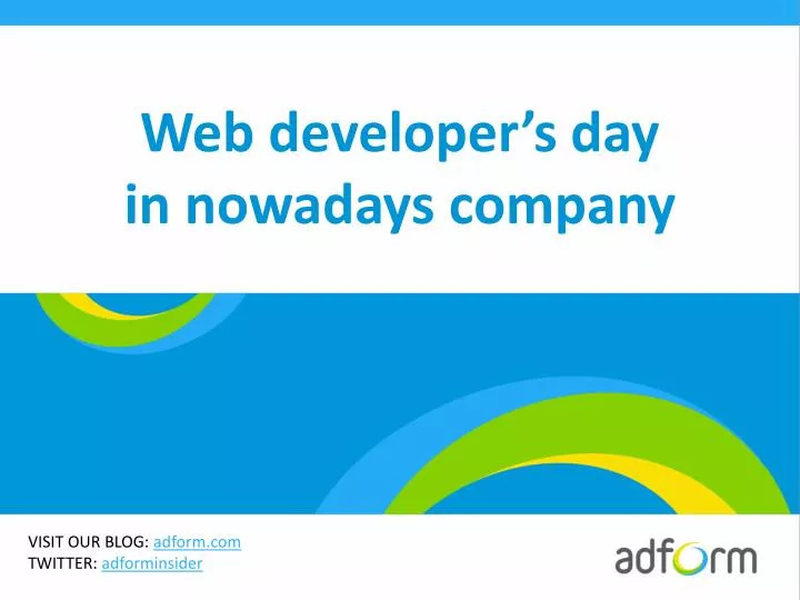 web developer s day in nowadays company