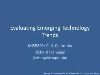 Evaluating Emerging Technology Trends