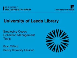 University of Leeds Library