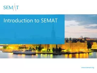 Introduction to SEMAT